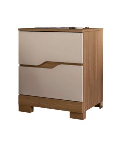 Mesa De Luz 2 Cajones Con Patas Moderna 100% Mdp