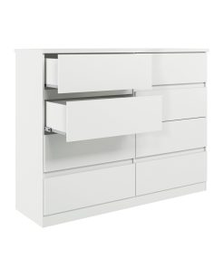Comoda Roma 8 Cajones Moderna 100% Mdp Con Patas