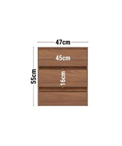 Alternative view of Mesa De Luz Fit 2 Cajones Moderna 100% Mdp