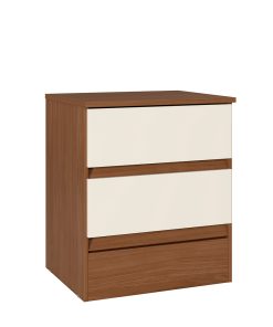Mesa De Luz Fit 2 Cajones Moderna 100% Mdp